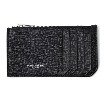 サンローラン SAINT LAURENT カードケース ブラック メンズ 609362 bty0n 1000 5 FRAGMENT ZIP POUCH【返品送料無料】【ラッピング無料】【あす楽対応_関東】