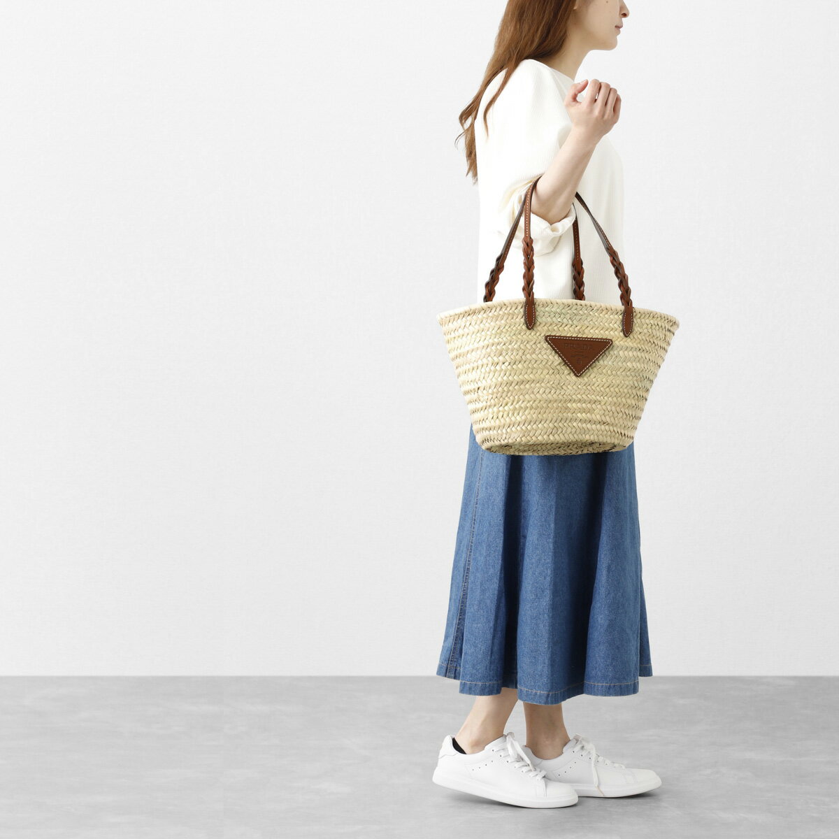 プラダ PRADA トートバッグ カゴバッグ ベージュ レディース 1bg314 vooo 2dij f0a5t【返品送料無料】【ラッピング無料】のサムネイル