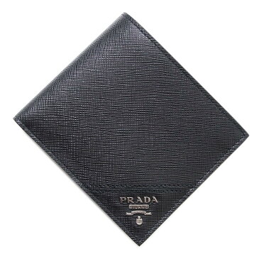 プラダ PRADA 2つ折り 財布 小銭入れ付き ブラック メンズ サフィアーノ 人気 ミニ 2mo738 qme f0002 SAFFIANO【返品送料無料】【ラッピング無料】【あす楽対応_関東】