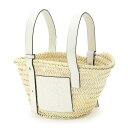 ロエベ LOEWE バスケットバッグ ベージュ レディース a223s93x04 2163 Small Basket bag in raffia and calfskin【返品送料無料】【ラッピング無料】[2024SS]