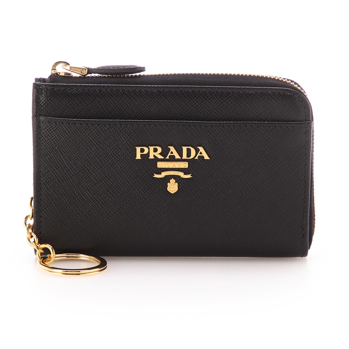 プラダ PRADA キーケース ブラック レディース 1pp122 qwa f0002 SAFFIANO METAL【返品送料無料】【ラッピング無料】【あす楽対応_関東】