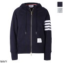 トムブラウン THOM BROWNE. ラグランスリーブ mjt022h 00535 461 ZIP UP HOODIE WITH ENGINEERED 4 BAR IN CLASSIC LOOP BACK【返品送料無料】