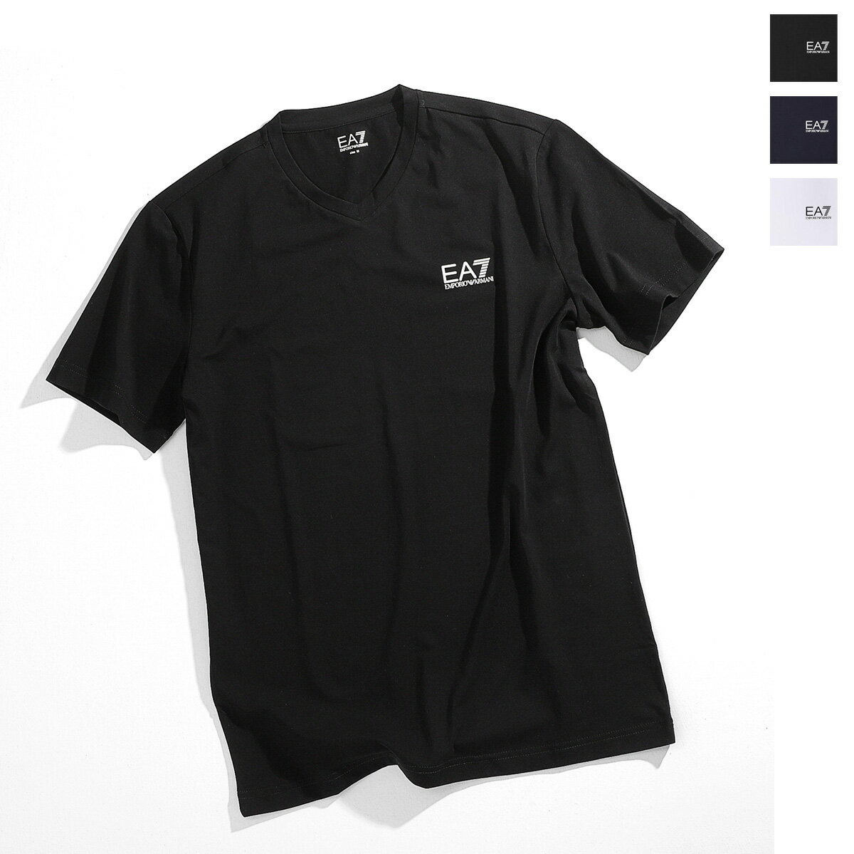 エンポリオアルマーニ EA7 EMPORIO ARMANI Vネック Tシャツ メンズ 8npt53 pjm5z 1578【返品送料無料】【ラッピング無料】[2024SS]