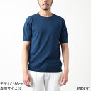 ジョンスメドレー JOHN SMEDLEY クルーネック半袖ニット メンズ belden indigo BELDEN シーアイランドコットン 30ゲージ STANDARD FIT【返品送料無料】【ラッピング無料】[2024SS] 2