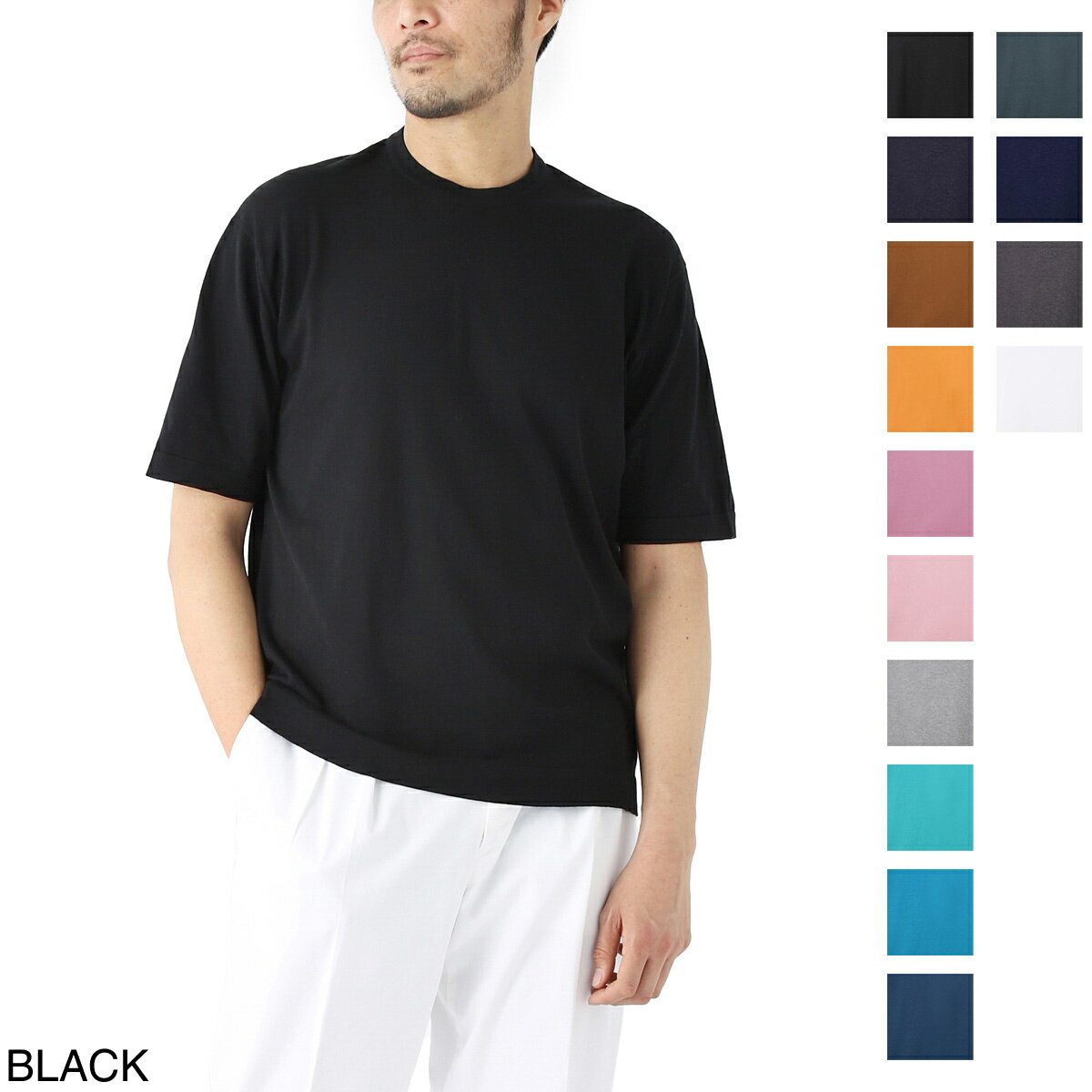 ビビコ 春夏 2024 セーター 50 48 サイズ 黒・白 日本製 ロゴデザイン サマーセーター ニット メンズ 紳士服 大きいサイズ 40代 50代 60代 正規品 BBCO