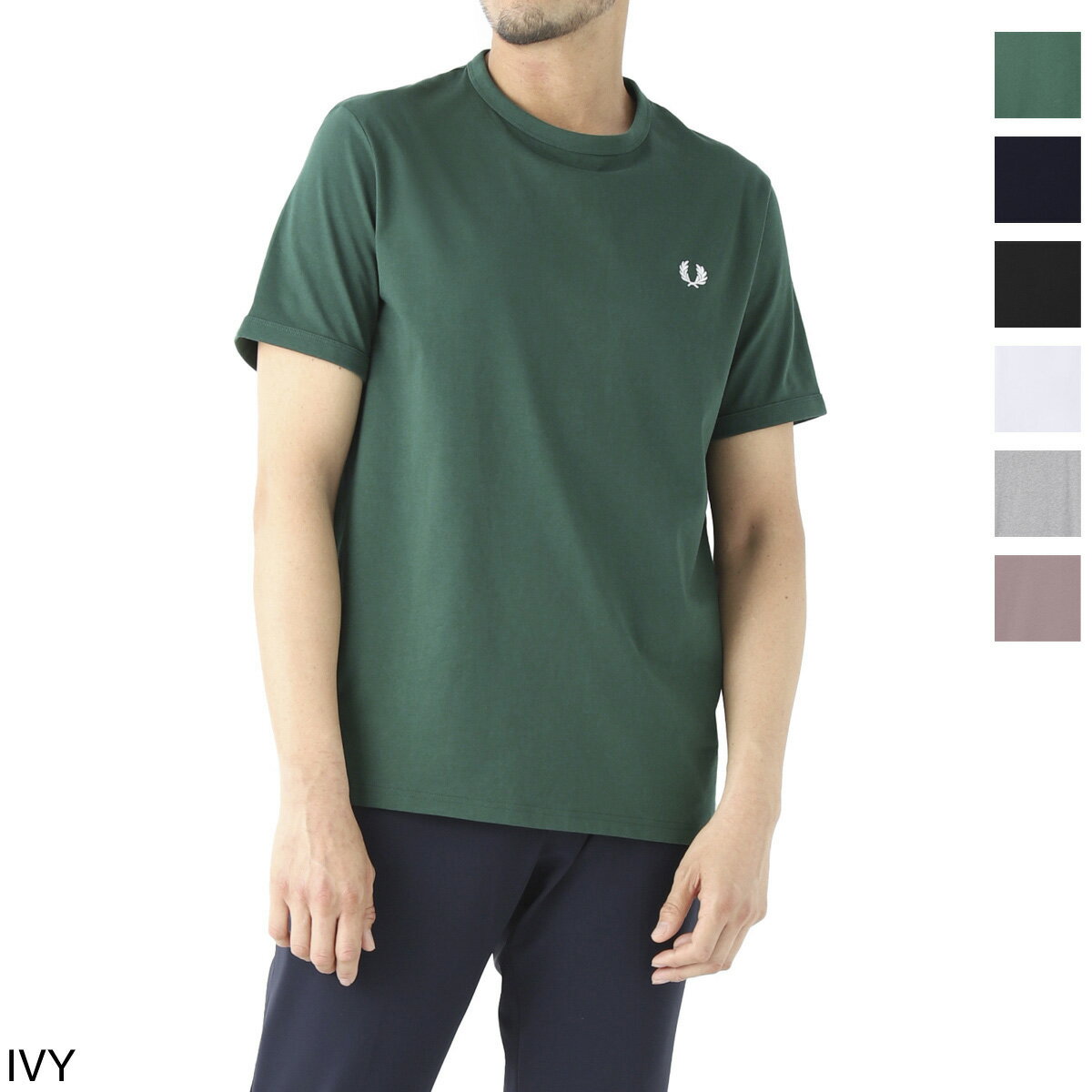 【5/10限定 当選確率1/2 MAX100 POINT BACK ※要エントリー】フレッドペリー FRED PERRY クルーネック Tシャツ メンズ m3519 406 RINGER T-SHIRT【返品送料無料】【ラッピング無料】 2024SS