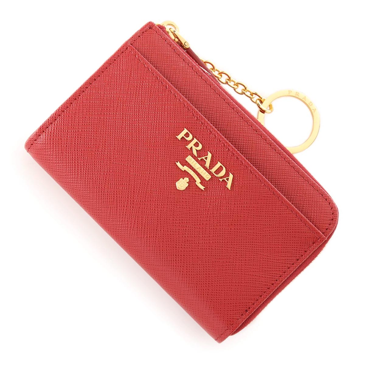 プラダ PRADA キーケース レッド レディース 1pp122 qwa f068z SAFFIANO METAL【返品送料無料】【ラッピング無料】【あす楽対応_関東】