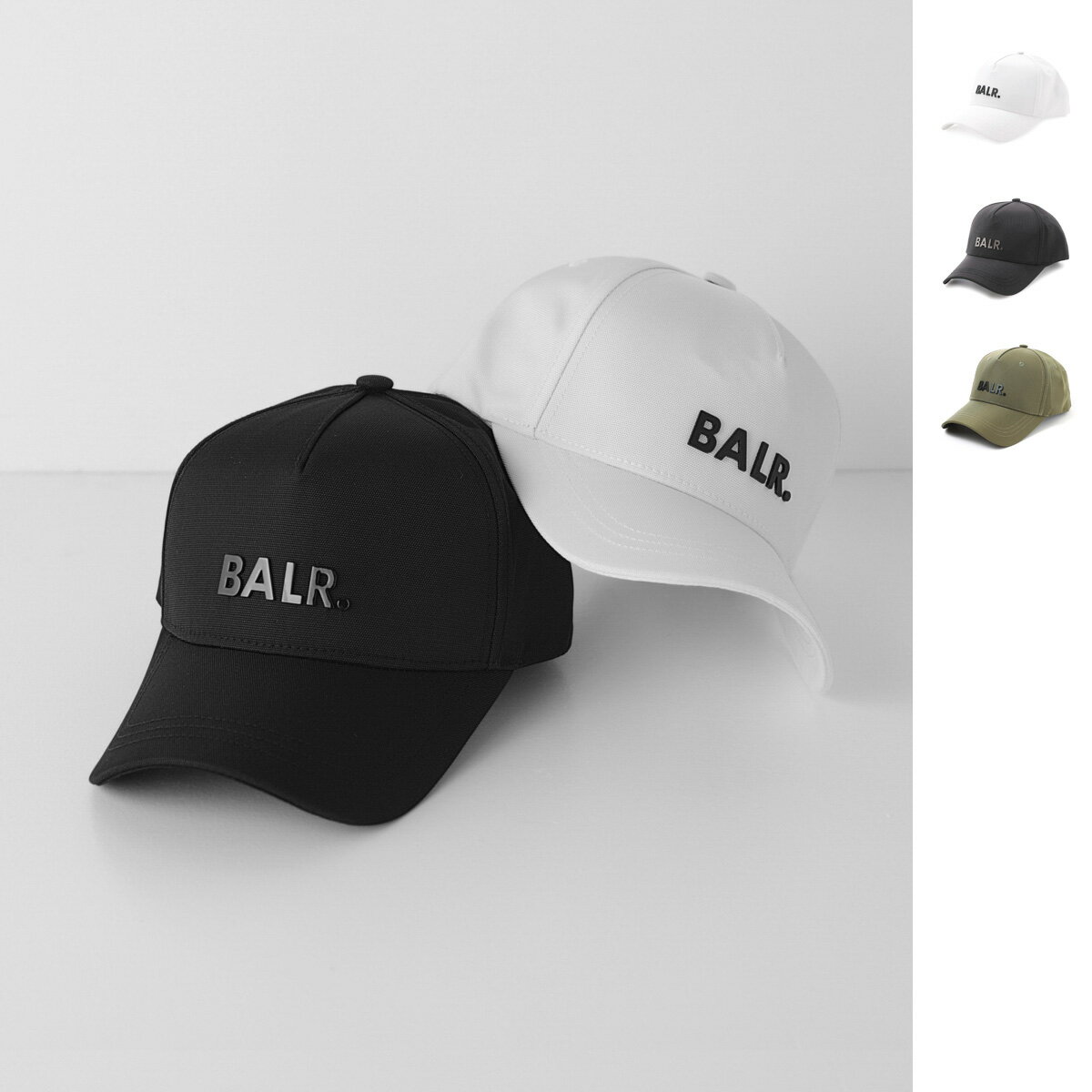 【5/18限定 当選確率1/2 MAX100 POINT BACK ※要エントリー】ボーラー BALR. ベースボールキャップ メンズ classic oxford cap white black CLASSIC METAL PLATE CAP【返品送料無料】【ラッピング無料】