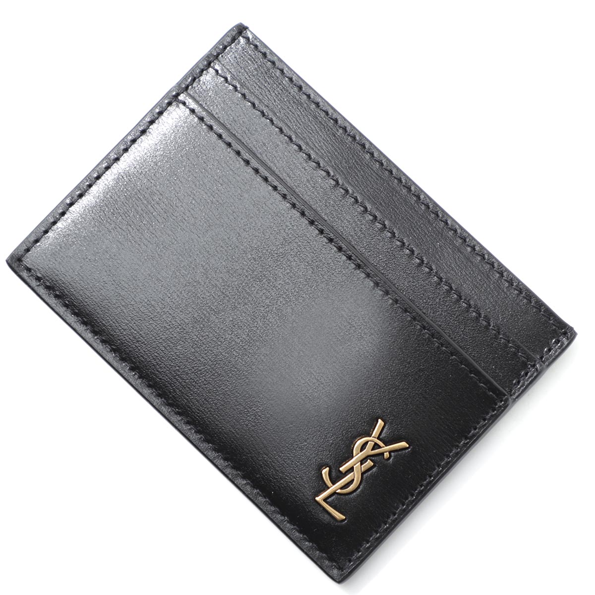 イヴサンローラン 名刺入れ（レディース） 【アウトレット】サンローラン SAINT LAURENT カードケース ブラック 607603 02g0w 1000 TINY MONOGRAM CARD CASE【返品送料無料】[2023AW]