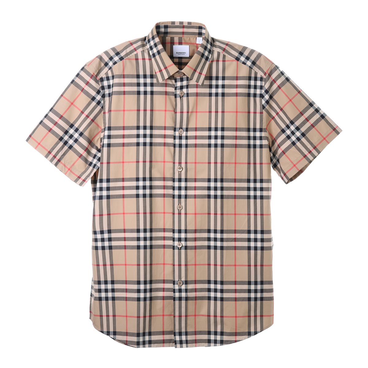 バーバリー BURBERRY 半袖シャツ ベージュ メンズ 8020869 archivebeige ip chk SHORTSLEEVE CHECK COTTONPOPLIN SHIRT【返品送料無料】【ラッピング無料】[2023SS]