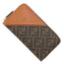 フェンディ FENDI ラウンドファスナー長財布 小銭入れ付き ブラウン メンズ 7m0210 afb4 f1dza【あす楽対応_関東】【返品送料無料】【ラッピング無料】