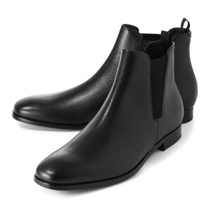 【アウトレット】プラダ PRADA ブーツ ブラック メンズ 大きいサイズあり 2tb043 fx001 053 f0002 SAFFIANOLEATHER ANKLE BOOTS【あす楽対応_関東】【返品送料無料】【ラッピング無料】