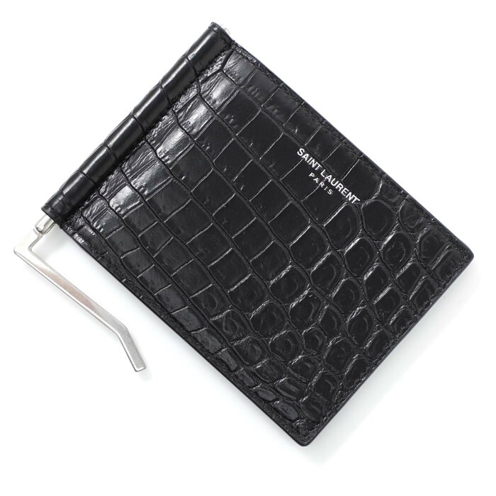 サンローラン SAINT LAURENT マネークリップ 財布 ブラック メンズ 378005 dzede 1000 BILL CLIP WALLET【あす楽対応_関東】【返品送料無料】【ラッピング無料】[2022AW]