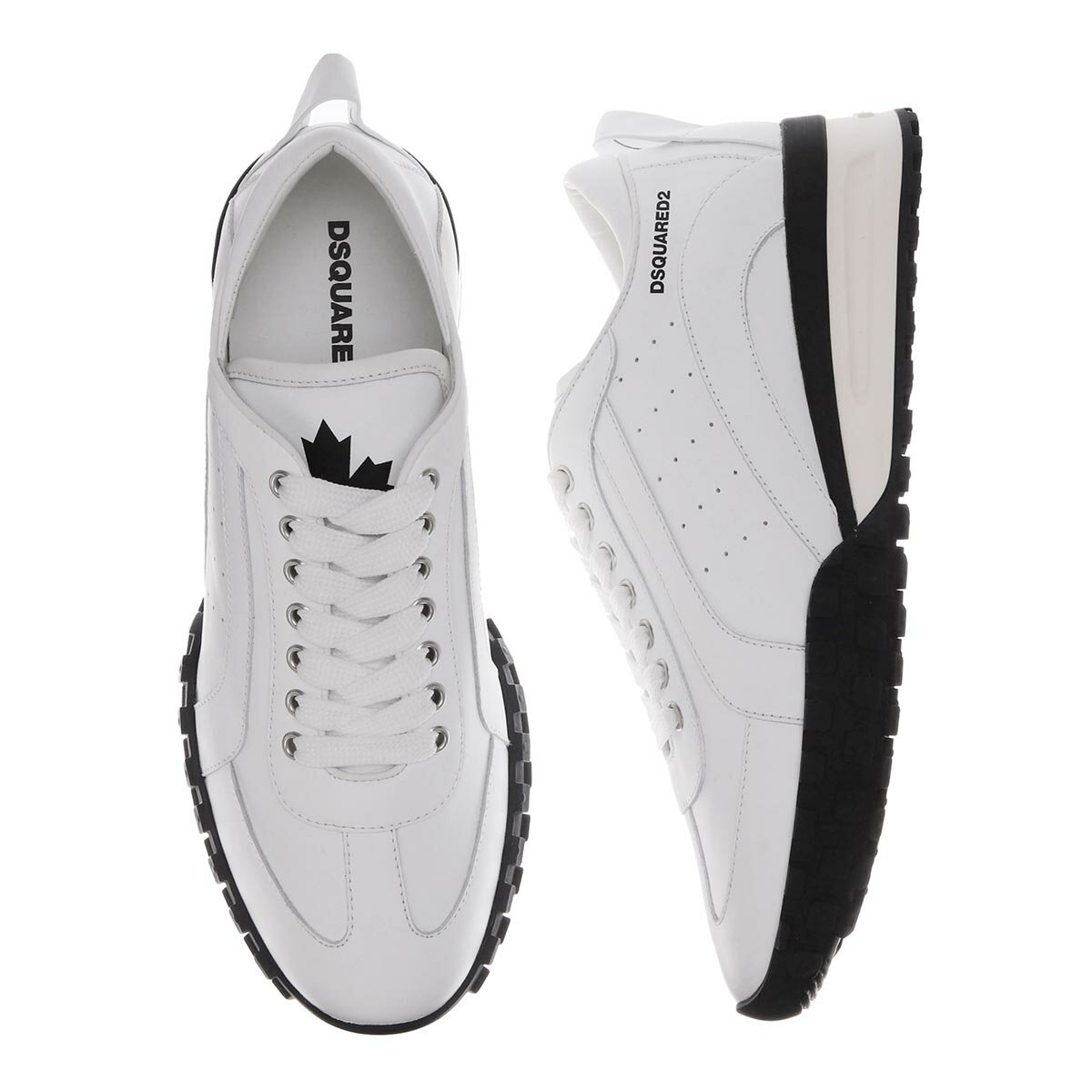 【アウトレット】【ラスト1点】ディースクエアード DSQUARED2 スニーカー ホワイト メンズ snm0196 01500001 1062 LEGEND SNEAKERS【返品送料無料】【ラッピング無料】