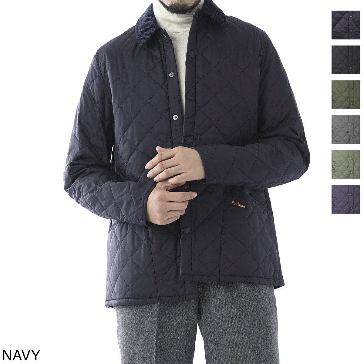 バブアー Barbour キルティングジャケット キルティングブルゾン mqu0240ny92 navy BARBOUR HERITAGE LIDDESDALE QUILT【返品送料無料】[2023AW]