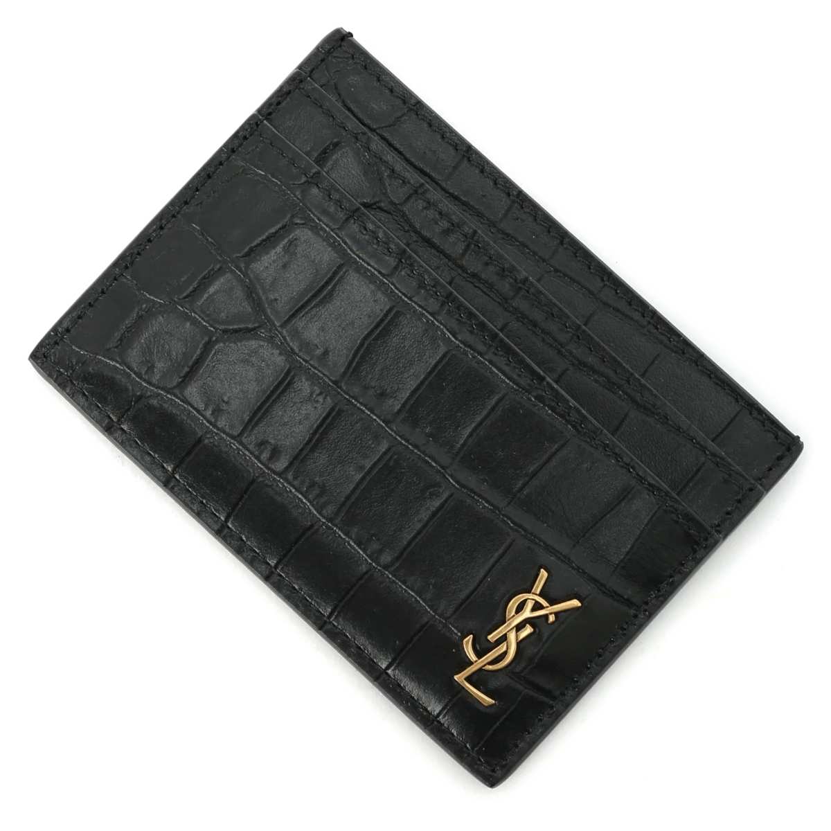 サンローラン SAINT LAURENT カードケース ブラック メンズ 607603 dze0w 1000 TINY MONOGRAM CARD CASE【返品送料無料】【ラッピング無料】【あす楽対応_関東】