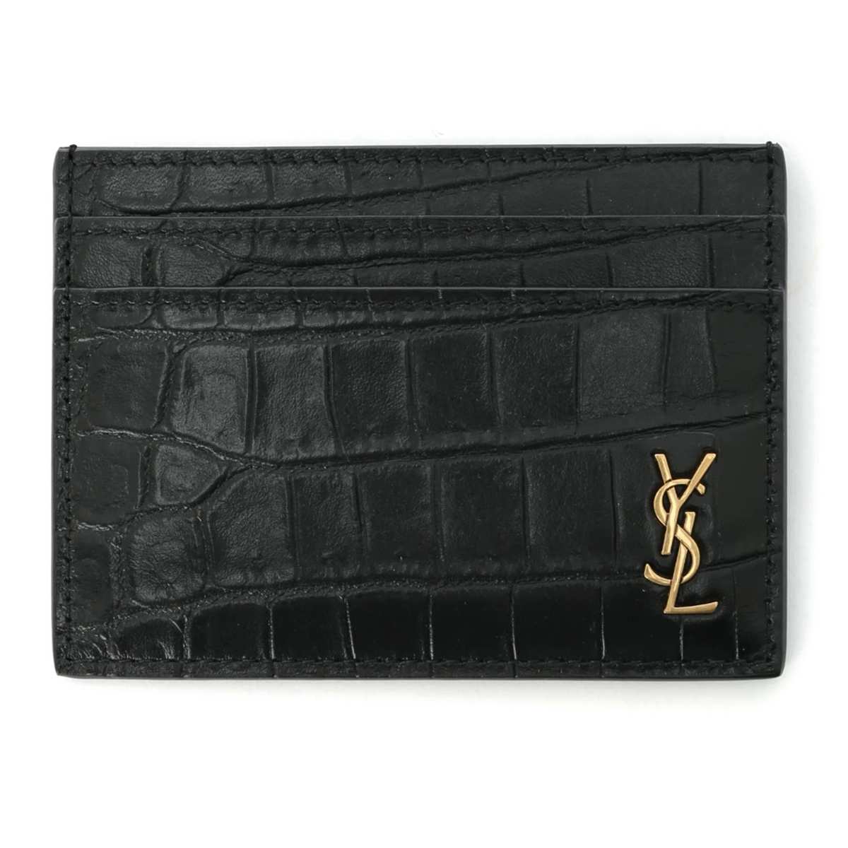 サンローラン SAINT LAURENT カードケース ブラック メンズ 607603 dze0w 1000 TINY MONOGRAM CARD CASE【返品送料無料】【ラッピング無料】【あす楽対応_関東】