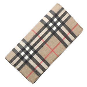 バーバリー BURBERRY 長財布 小銭入れ付き ベージュ メンズ 8016613 archivebeige VITAGE CHECK E CANVAS CONTINENTAL WALLET【返品送料無料】【ラッピング無料】【あす楽対応_関東】