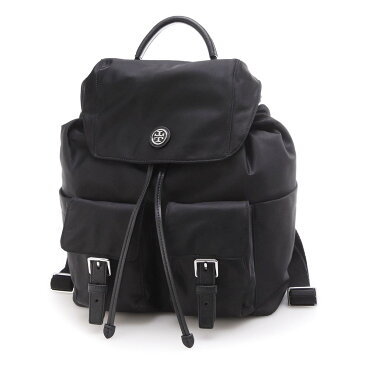 トリーバーチ TORY BURCH バックパック ブラック レディース 85061 001 VIRGINIA FLAP BACKPACK【あす楽対応_関東】【返品送料無料】【ラッピング無料】[2022AW]