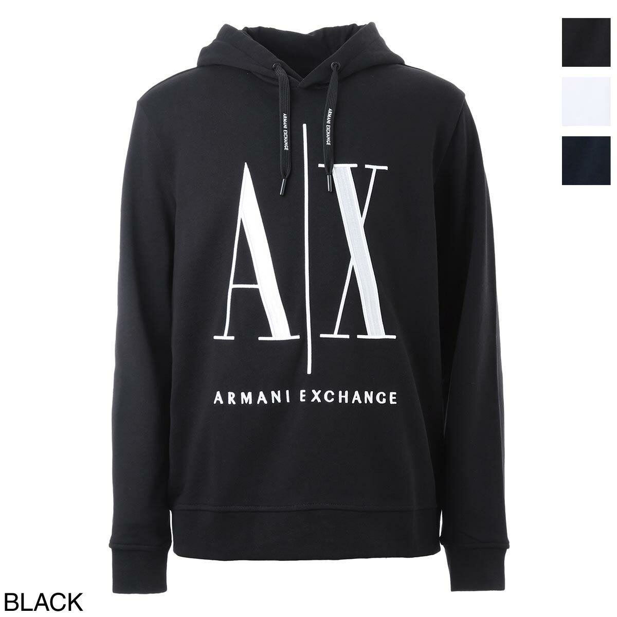 【6/5限定!当選確率1/2!MAX100%POINT BACK!※要エントリー】アルマーニエクスチェンジ ARMANI EXCHANGE スウェットパーカ メンズ 8nzmpc zj1zz 1200 ICON【返品送料無料】【ラッピング無料】[2023AW]