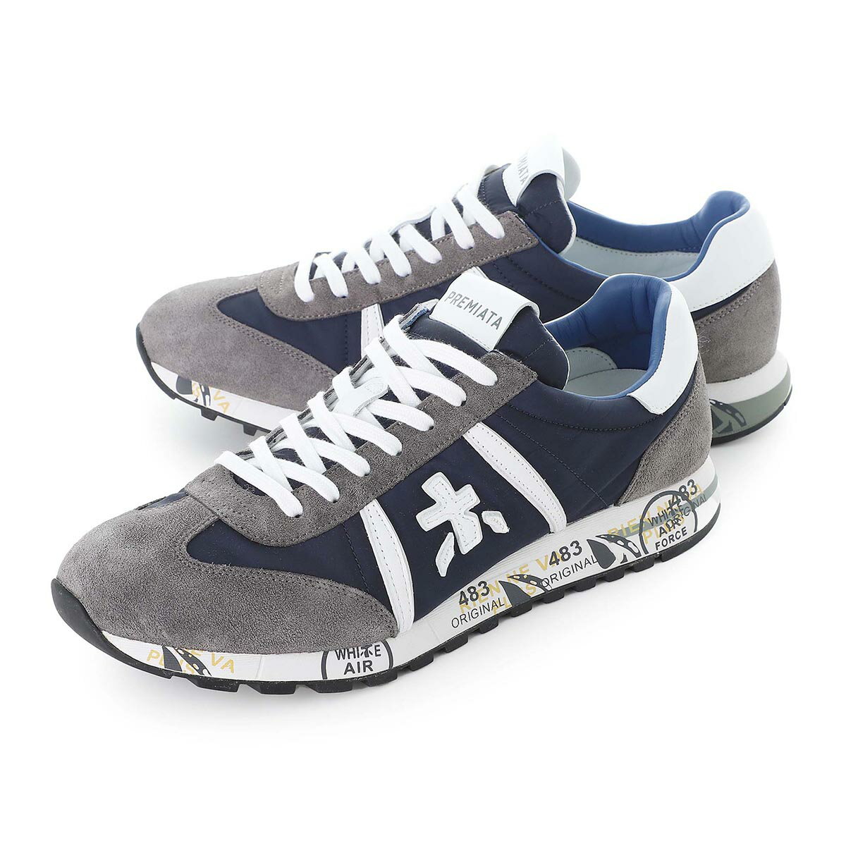 プレミアータ スニーカー メンズ 【5/10限定!当選確率1/2!MAX100%POINT BACK!※要エントリー】プレミアータ PREMIATA スニーカー ブルー メンズ 大きいサイズあり lucy 600e navy LUCY 600【返品送料無料】【ラッピング無料】