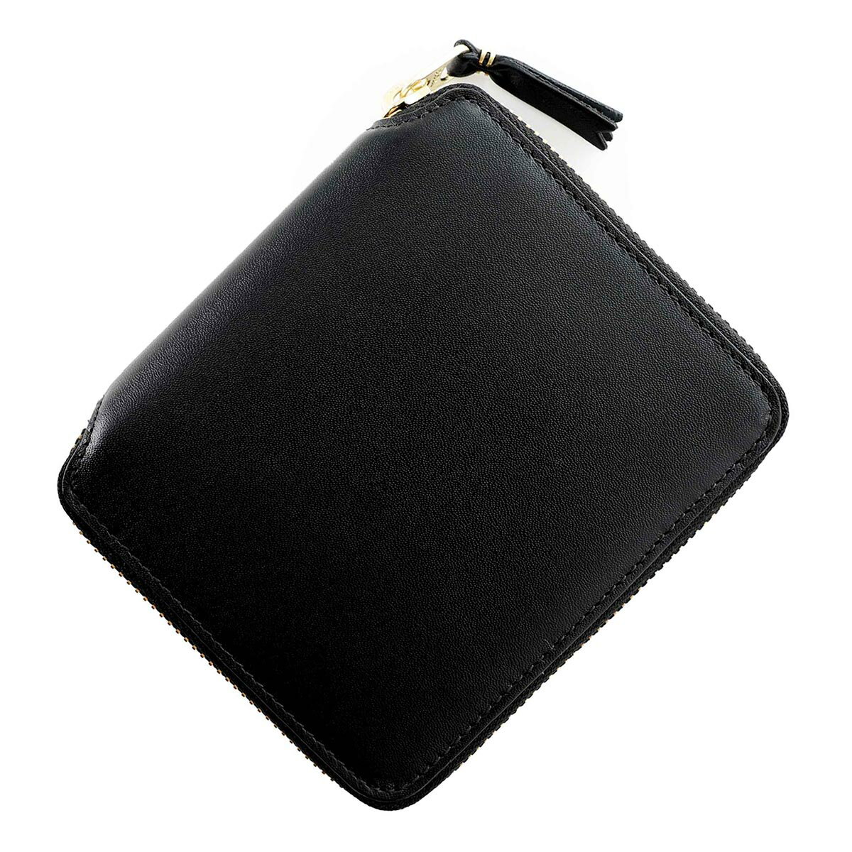 コム デ ギャルソン COMME des GARCONS 2つ折り財布 小銭入れ付き ブラック メンズ レディース sa2100 black CLASSIC LEATHER WALLET【返品送料無料】【ラッピング無料】 2024SS