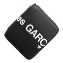 コム デ ギャルソン COMME des GARCONS 2つ折り財布 小銭入れ付き ブラック メンズ sa2100hl black Huge Logo【返品送料無料】【ラッピング無料】[2023AW]