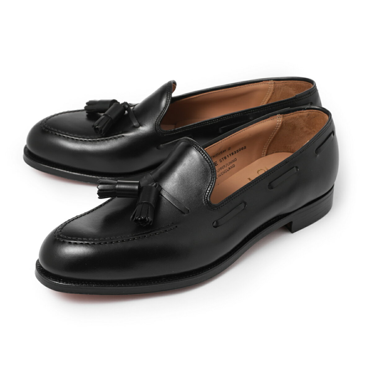 クロケット&ジョーンズ CROCKETT&JONES タッセルローファー ブラック メンズ 大きいサイズあり cavendish calf black CAVENDISH キャベンディッシュ E ラスト325