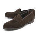 クロケット&ジョーンズ CROCKETT&JONES コインローファー ブラウン harvard2 suede darkbrown HARVARD 2 26254A-S02C2 ラスト 376【返品送料無料】[2023AW]