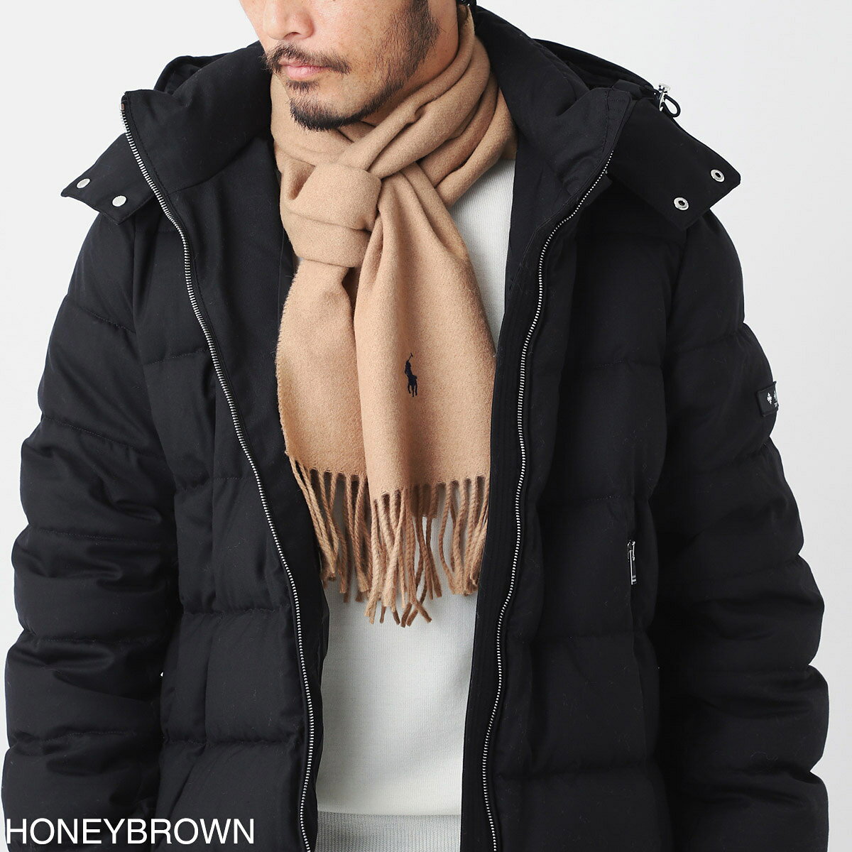 ポロラルフローレン POLO RALPH LAUREN マフラー メンズ レディース pc0476 001 RECYCLED WOOL MUFFLER【返品送料無料】[2026AW]