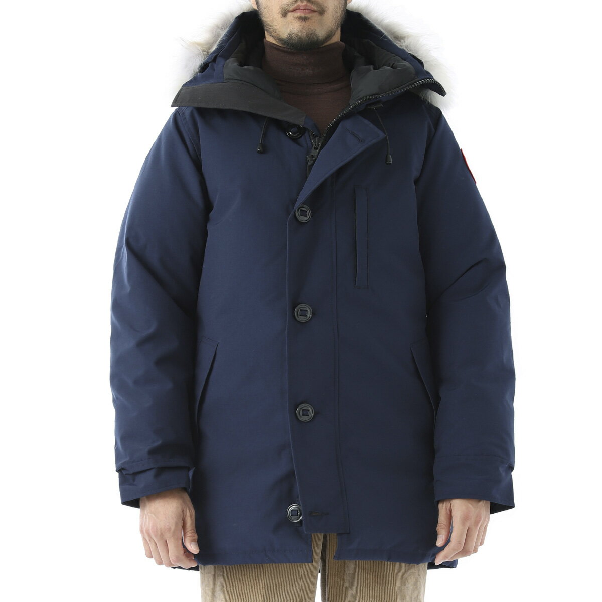 カナダグース CANADA GOOSE ファー付き フーデッド ダウンジャケット メンズ ダウン メイドインカナダ TEI4 ENDURING 3426m 063 atlanticnavy シャトー【返品送料無料】【ラッピング無料】【あす楽対応_関東】