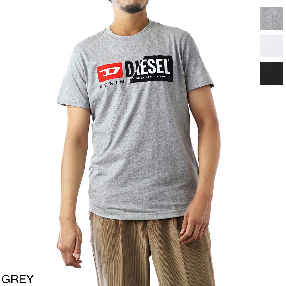 ディーゼル プレゼント メンズ ディーゼル DIESEL クルーネック Tシャツ メンズ t diego cuty 00sdp1 0091a 912 T-DIEGO-CUTY【返品送料無料】【ラッピング無料】[2024SS]