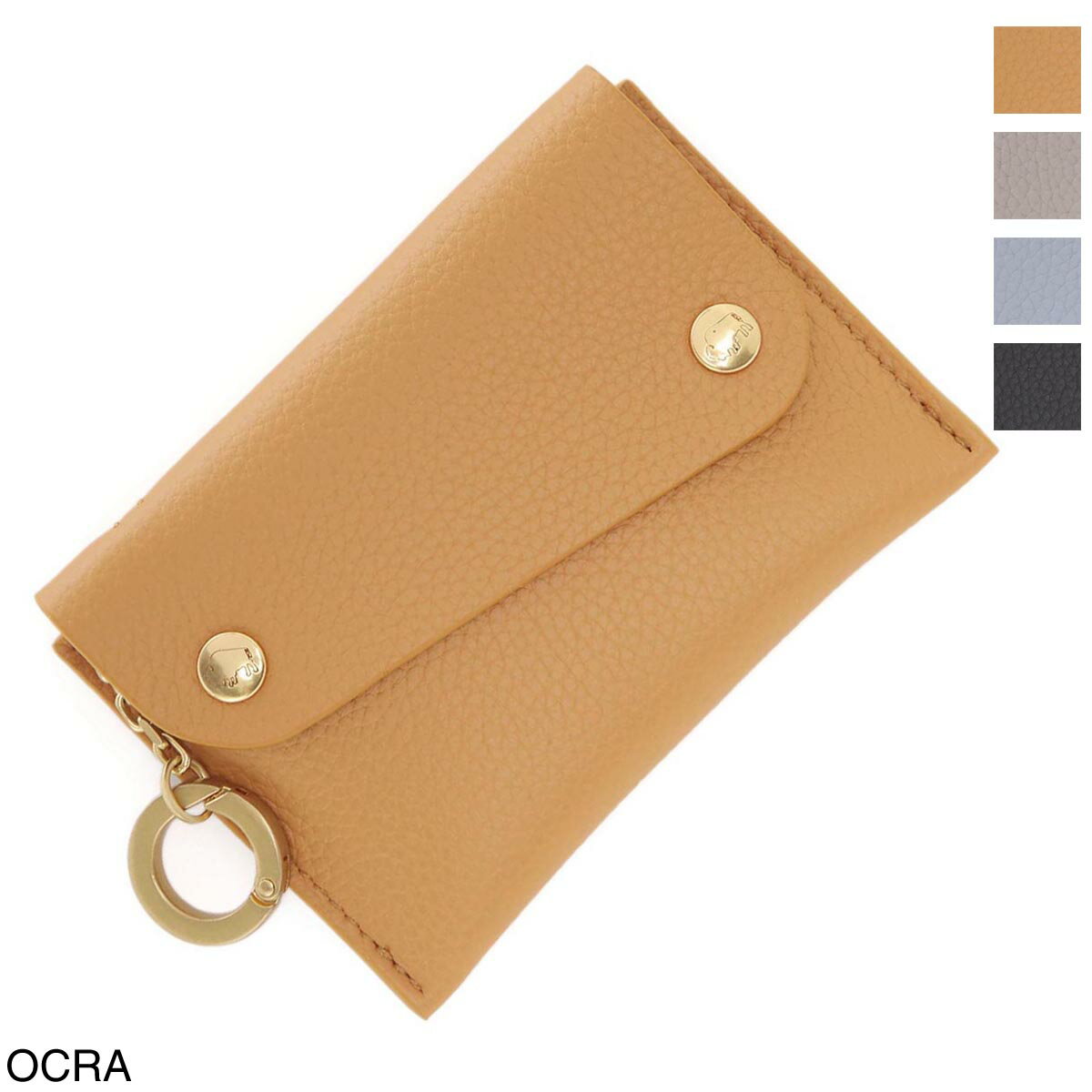 イルビゾンテ IL BISONTE カードケース メンズ レディース scc063 pi0005 ye126g ocra【あす楽対応_関東】【返品送料無料】【ラッピング無料】のサムネイル