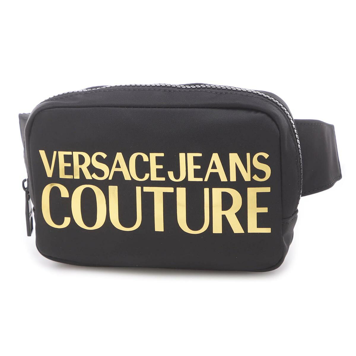 ヴェルサーチェ VERSACE JEANS COUTURE ベルトバッグ ボディバッグ ブラック メンズ 72ya4bf2 zs279 899 LOGO BELT BAG【返品送料無料】【ラッピング無料】[2022SS]