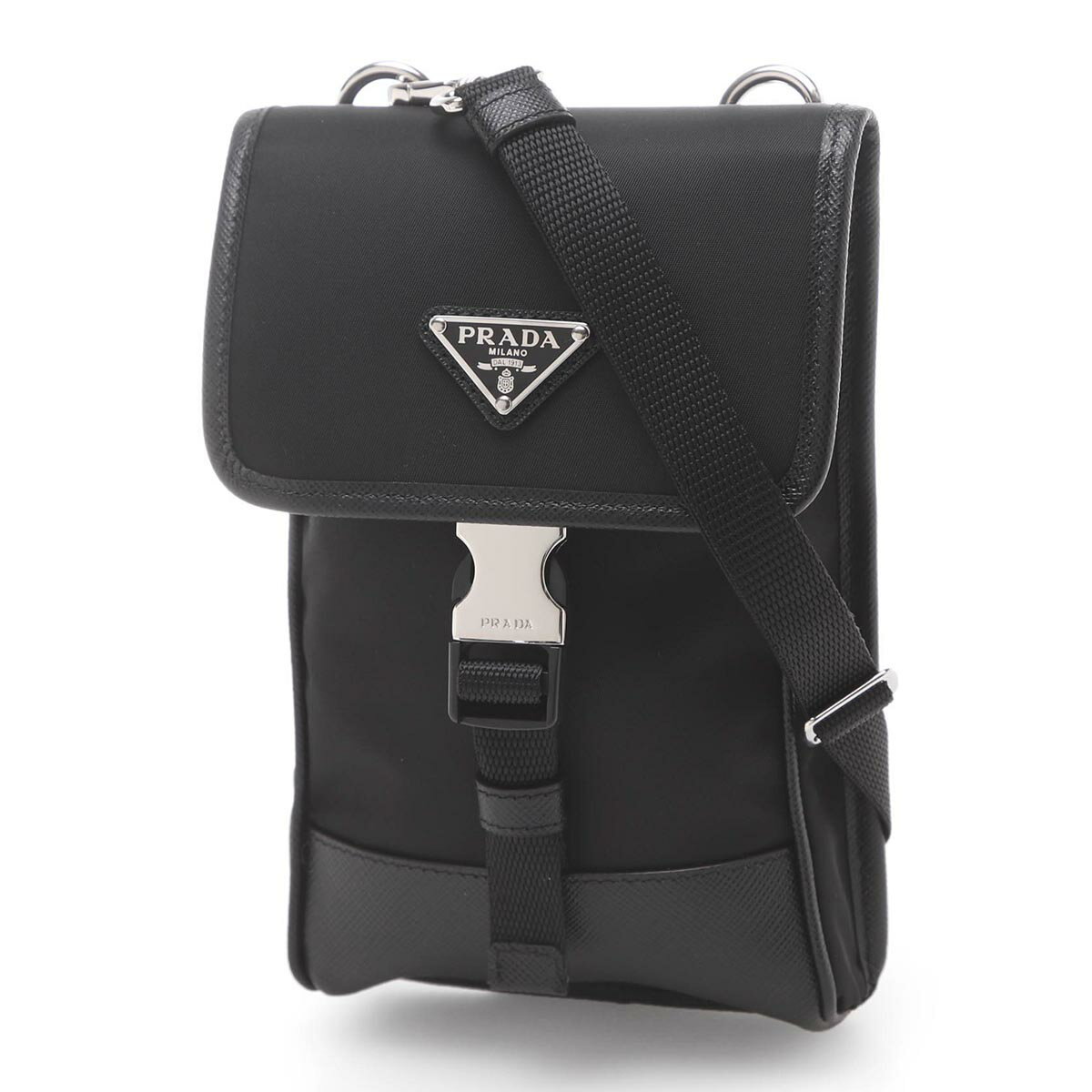 プラダ PRADA フォンケース ブラック メンズ 2zh109 2dmh f0002【返品送料無料】