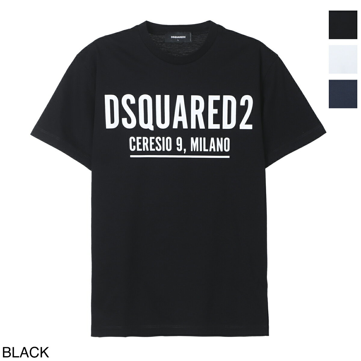 【5/18限定!当選確率1/2!MAX100%POINT BACK!※要エントリー】ディースクエアード DSQUARED2 クルーネック Tシャツ s71gd1058 s23009 900..