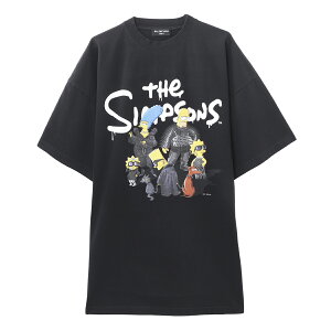 バレンシアガ BALENCIAGA クルーネックTシャツ ブラック メンズ 676589 tlvg7 1000 THE SIMPSONS TM & 20TH TELEVISION【あす楽対応_関東】【返品送料無料】【ラッピング無料】[2022SS]【WLCP】