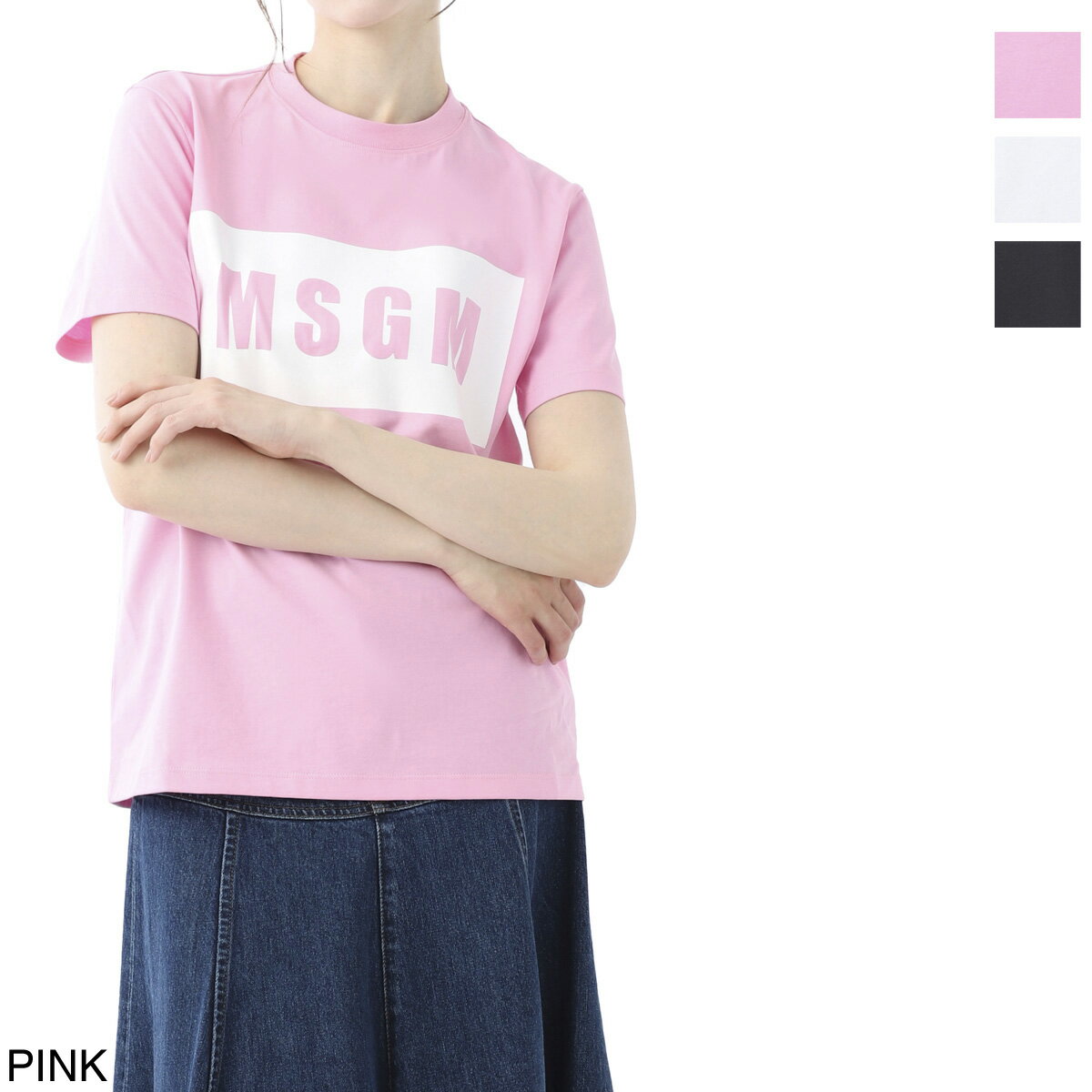 エムエスジーエム MSGM クルーネックTシャツ レディース 2000mdm520 200002 12