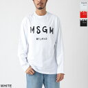 エムエスジーエム MSGM クルーネック 長袖Tシャツ 2000mm511 200002 99【返品送料無料】 2023AW