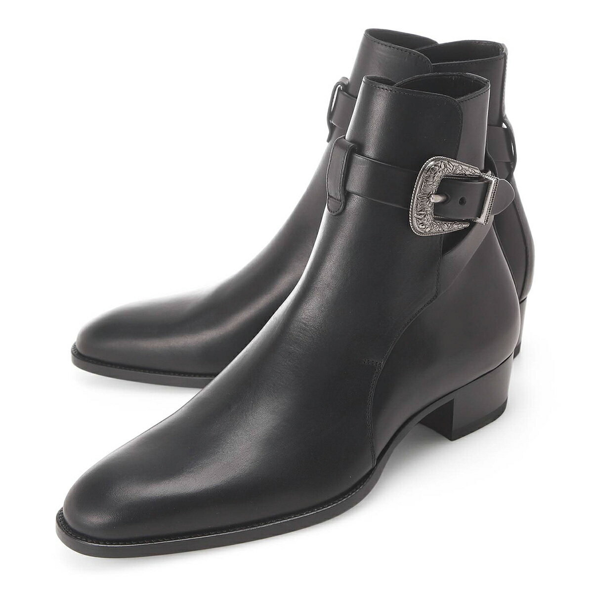 【9万円均一】【アウトレット】サンローラン SAINT LAURENT ブーツ ブラック 688302 28n00 1000 WYATT JODHPUR BOOTS【返品送料無料】