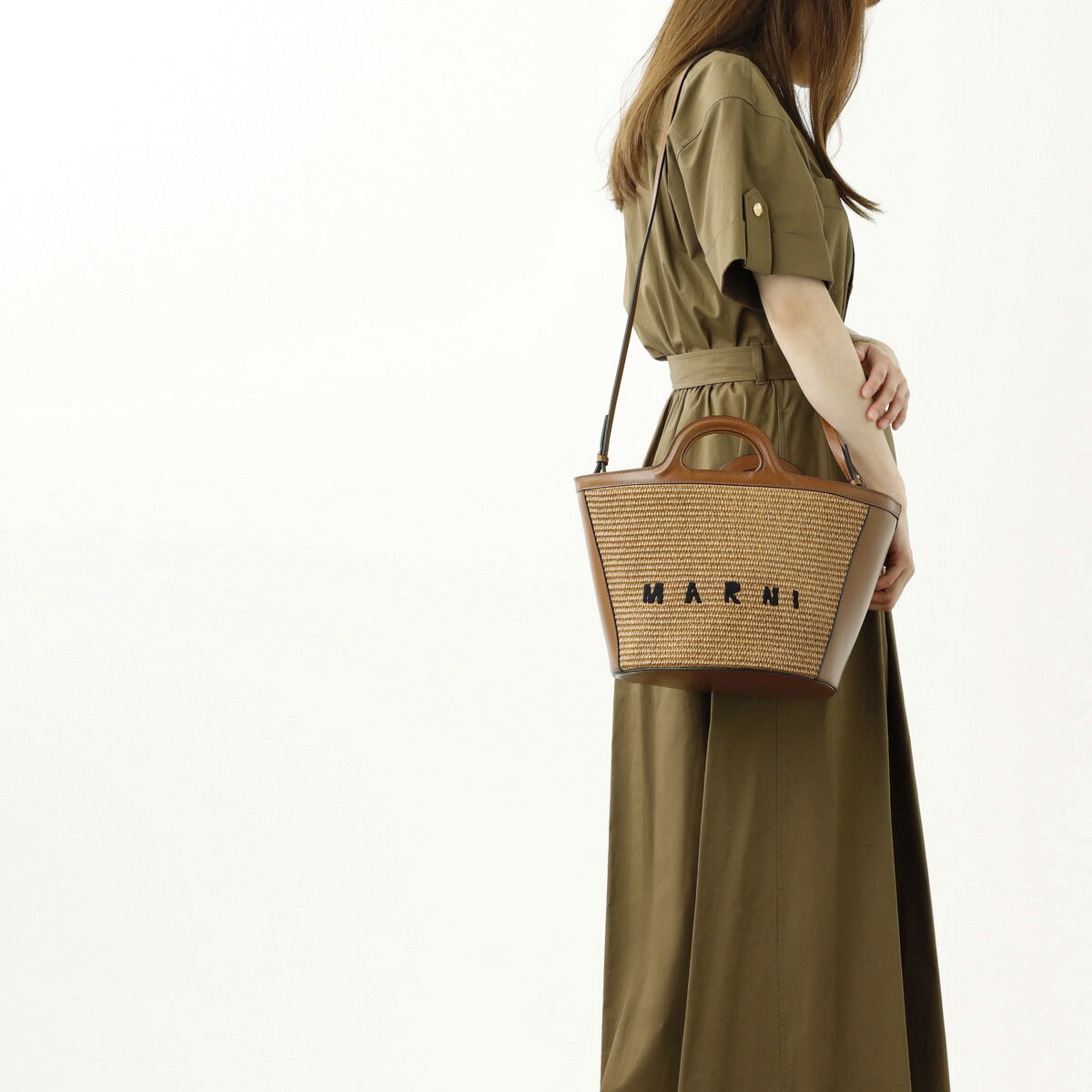 【アウトレット】マルニ MARNI ハンドバッグ 2WAY ブラウン bmmp0068q0 p3860 00m50 TROPICALIA SUMMER SMALL【返品送料無料】[2023SS]のサムネイル