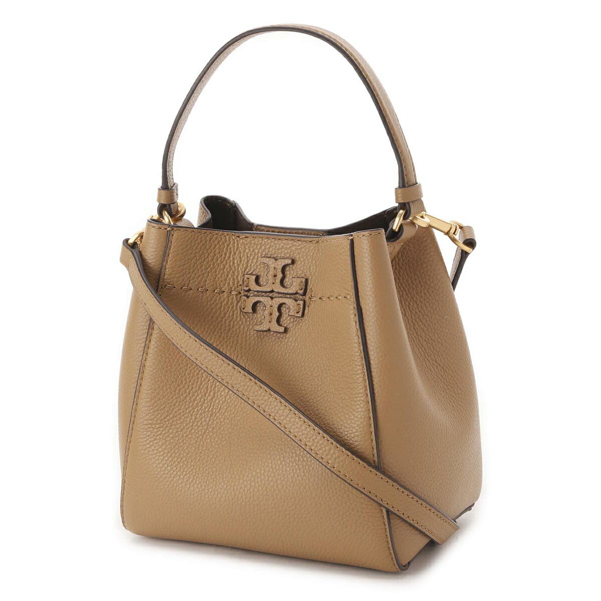 トリーバーチ 可愛いショルダーバッグ レディース トリーバーチ TORY BURCH バケットバッグ 2WAY ブラウン レディース 74956 227 MCGRAW SMALL BUCKET【返品送料無料】【ラッピング無料】[2024SS]