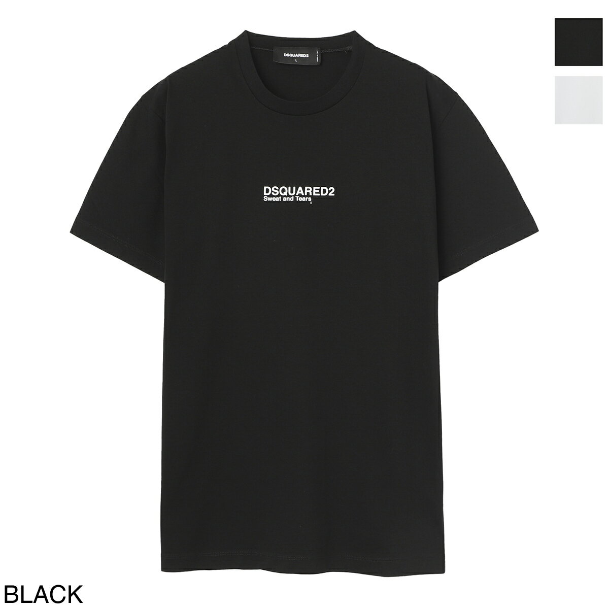 【5/18限定!当選確率1/2!MAX100%POINT BACK!※要エントリー】ディースクエアード DSQUARED2 クルーネック Tシャツ s74gd0946 s23009 900【返品送料無料】[2023AW]