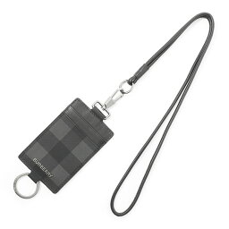 バーバリー キーケース 【アウトレット】バーバリー BURBERRY キーケース ブラック メンズ 8054745 charcoal ID LANYARD BRT【返品送料無料】【ラッピング無料】[2022AW]