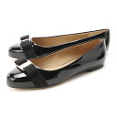 フェラガモ FERRAGAMO (Salvatore Ferragamo) パンプス バレリーナシューズ ブラック レディース varina 01a181 0574556 nero VARINA ワイズD PATENTCALF【返品送料無料】【ラッピング無料】