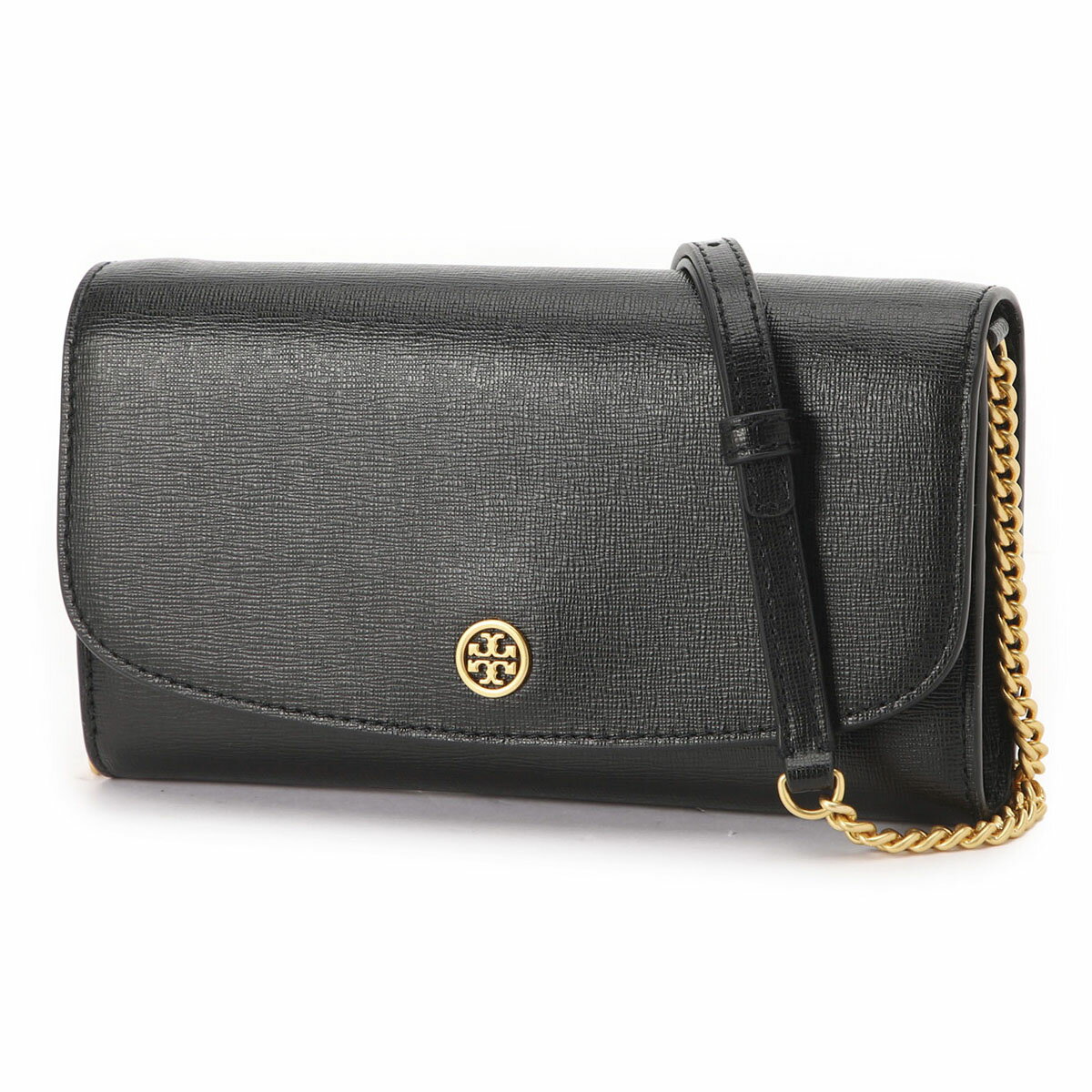 トリーバーチ 財布（レディース） 【5/18限定!当選確率1/2!MAX100%POINT BACK!※要エントリー】トリーバーチ TORY BURCH 長財布 小銭入れ付き ブラック レディース 137152 001 ROBINSON CHAIN WALLET【返品送料無料】【ラッピング無料】[2023AW]