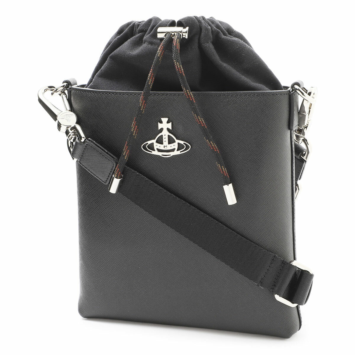 ヴィヴィアンウエストウッド Vivienne Westwood ショルダーバッグ 52040037 l001n la n402la black KENT DRAWSTRING CROSSBODY