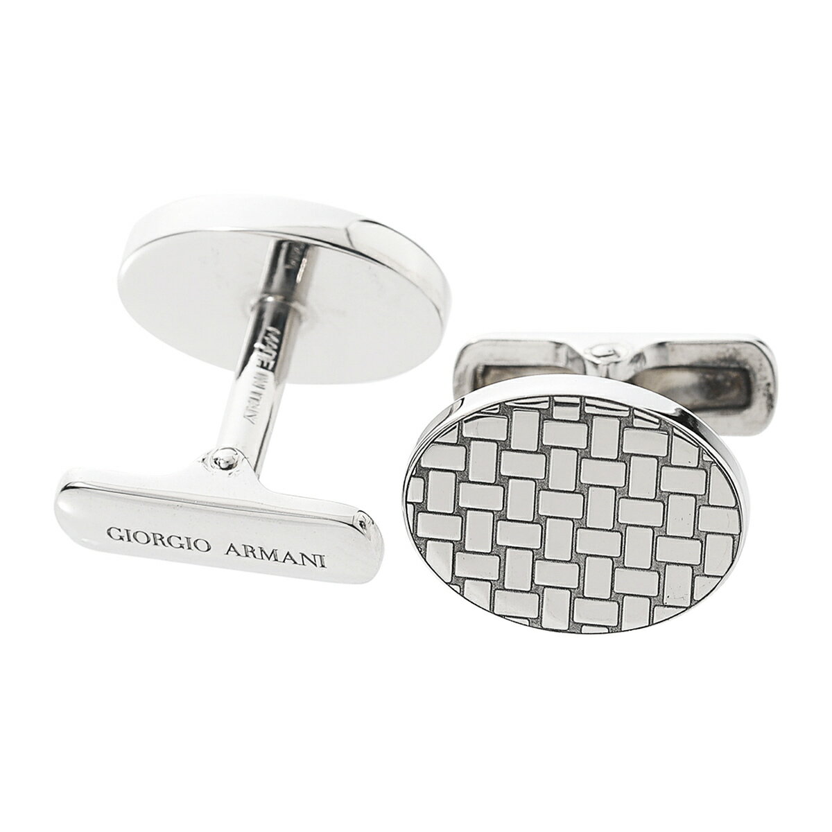 ジョルジオアルマーニ GIORGIO ARMANI カフリンクス シルバー メンズ 53p822 2f822 00017【返品送料無料】【ラッピング無料】[2022AW]