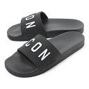 【アウトレット】ディースクエアード DSQUARED2 サンダル ブラック ffm0023 17203516 2124 BE ICON SLIDES【返品送料無料】[2023SS]