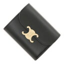 セリーヌ CELINE 3つ折り財布 小銭入れ付き ブラック レディース 10d78 3dpv 38no SMALL FLAP WALLET【返品送料無料】【ラッピング無料】 2024SS